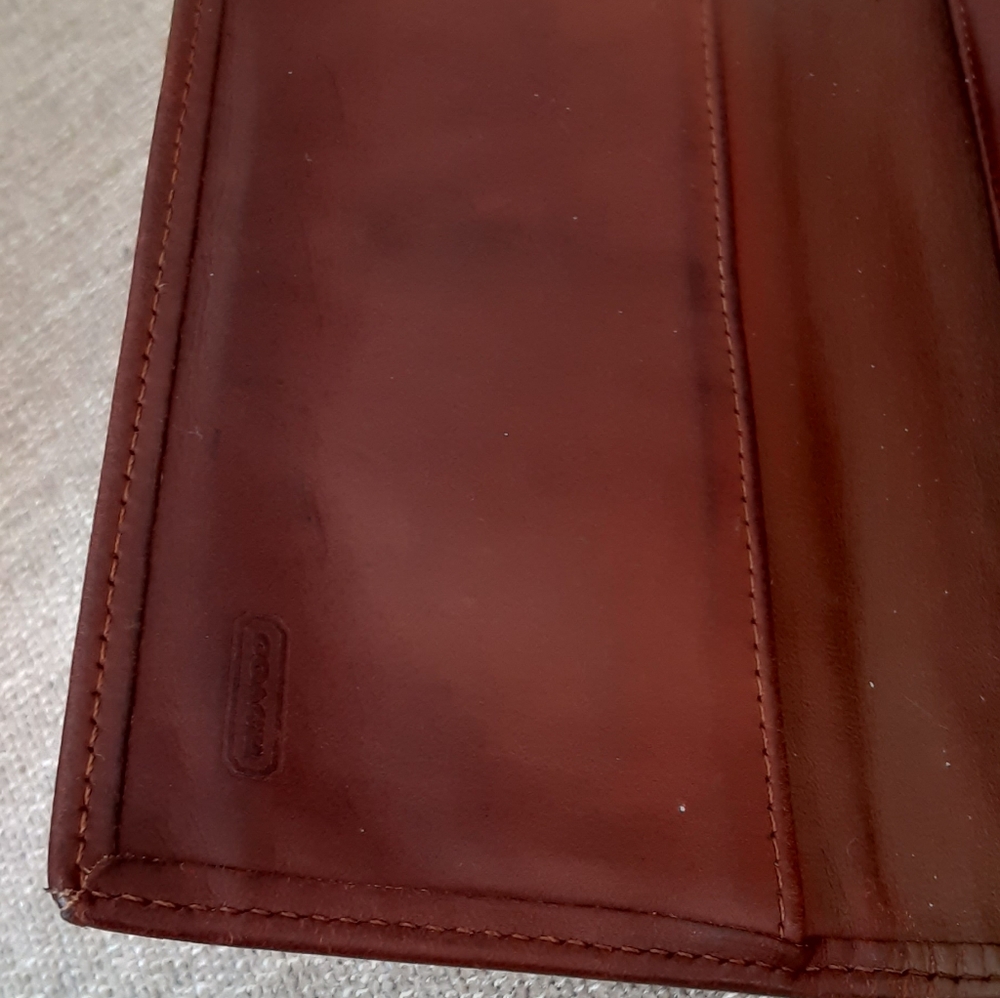 Coach  vintage Red and Brown Women's Wallet - Picture 4 of 12